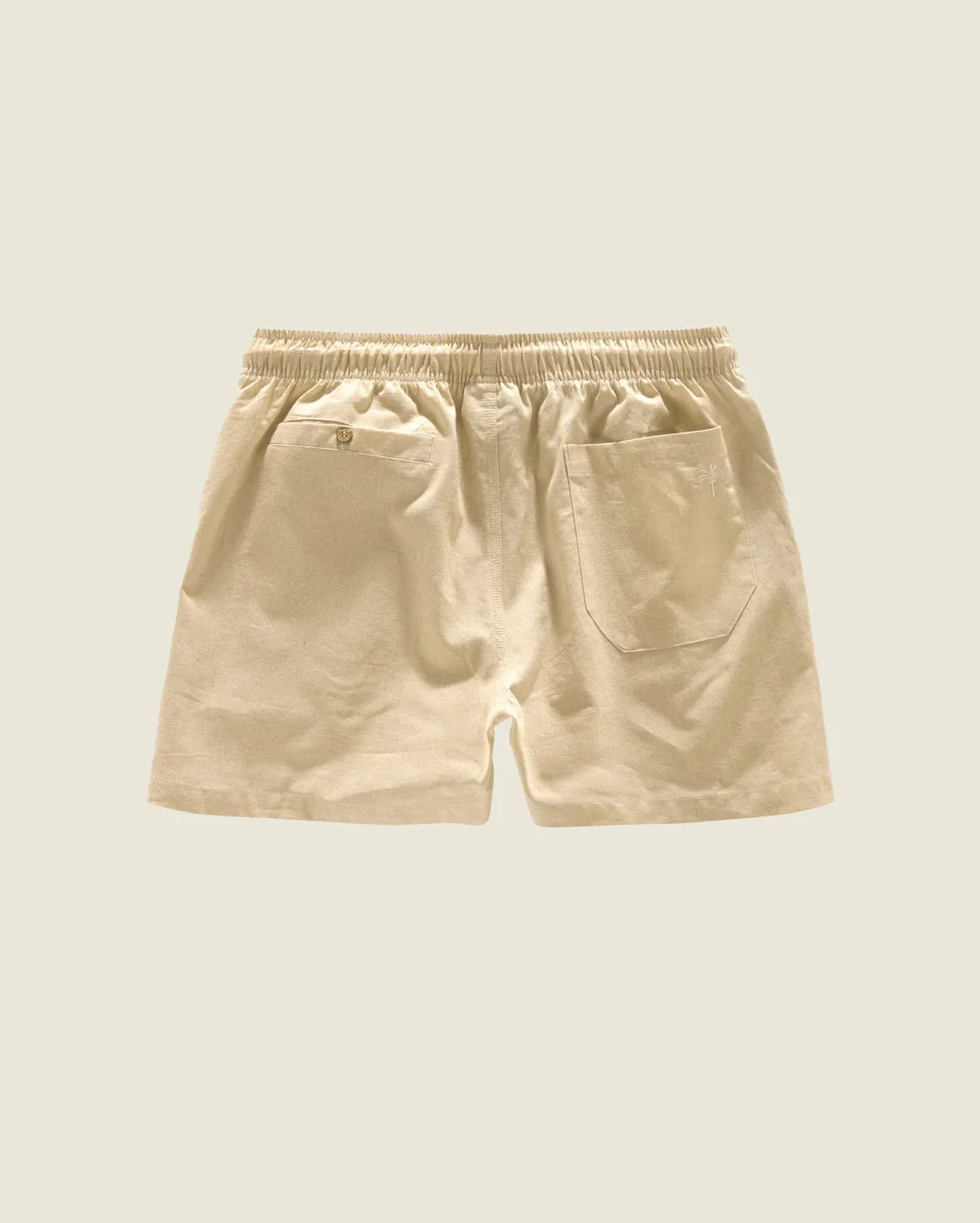 Beige Linen Shorts - Image 4