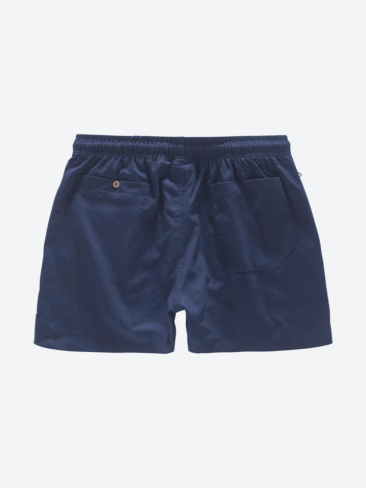 Navy Linen Shorts - Image 5