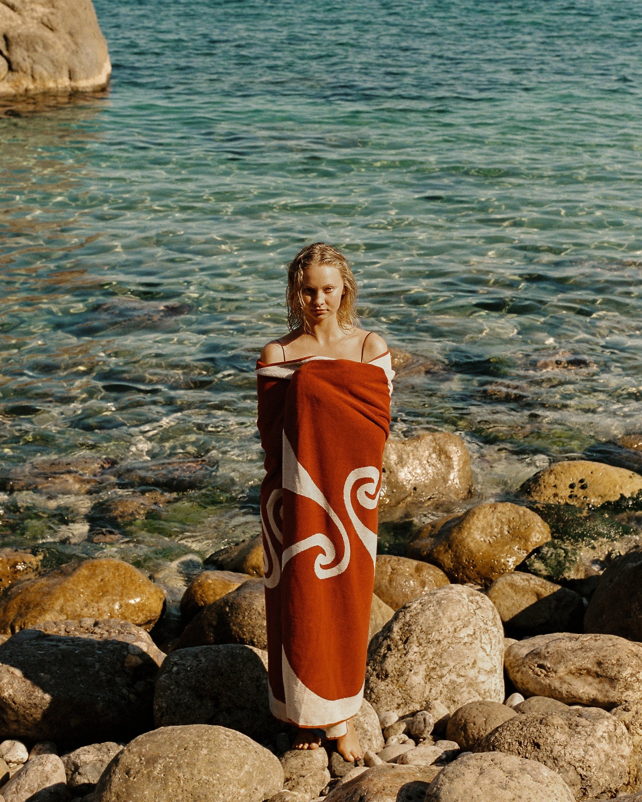 Florence Towel - Red Ochre - Image 7