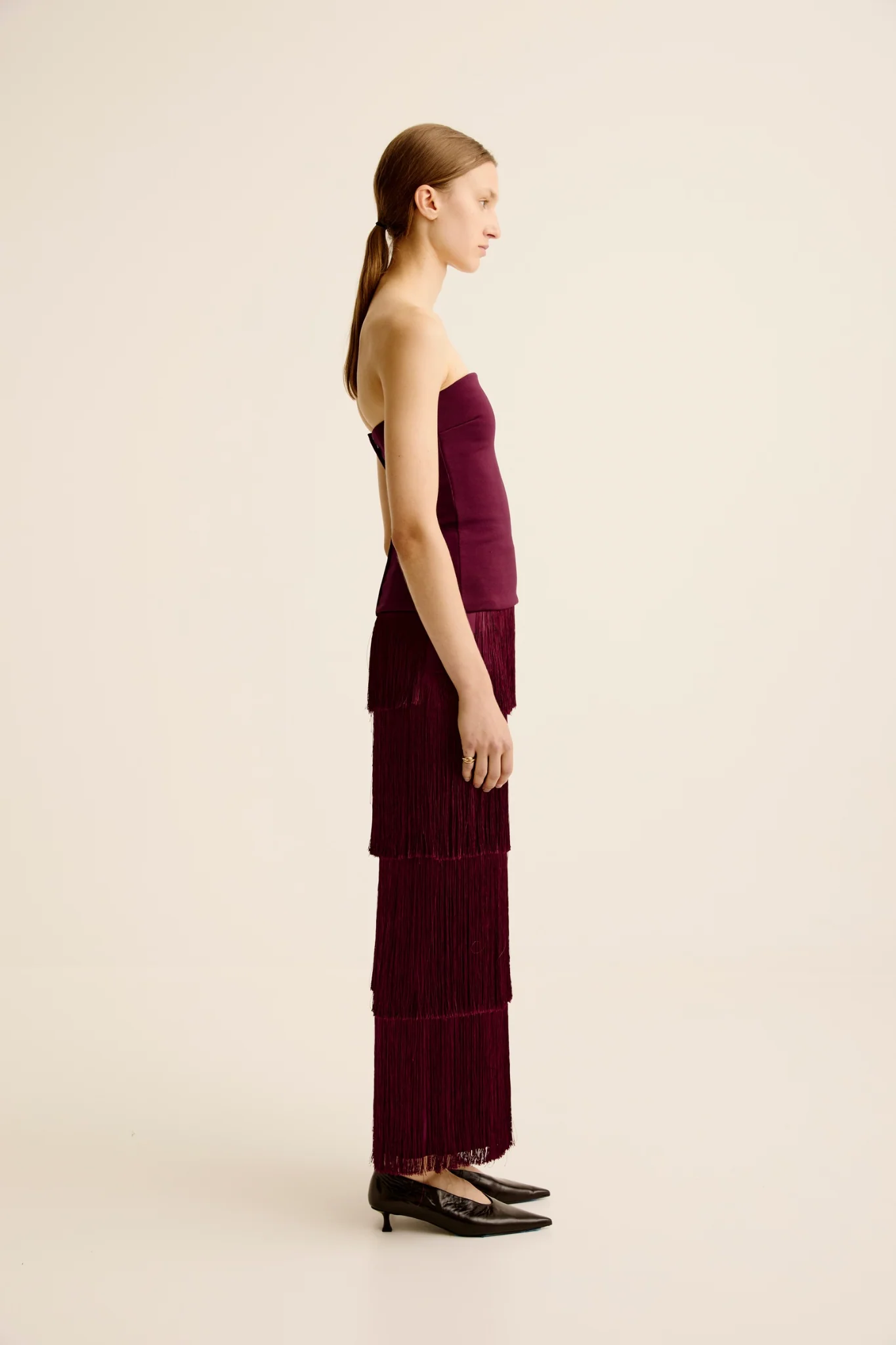 Illi Strapless Top - Shiraz - Image 3