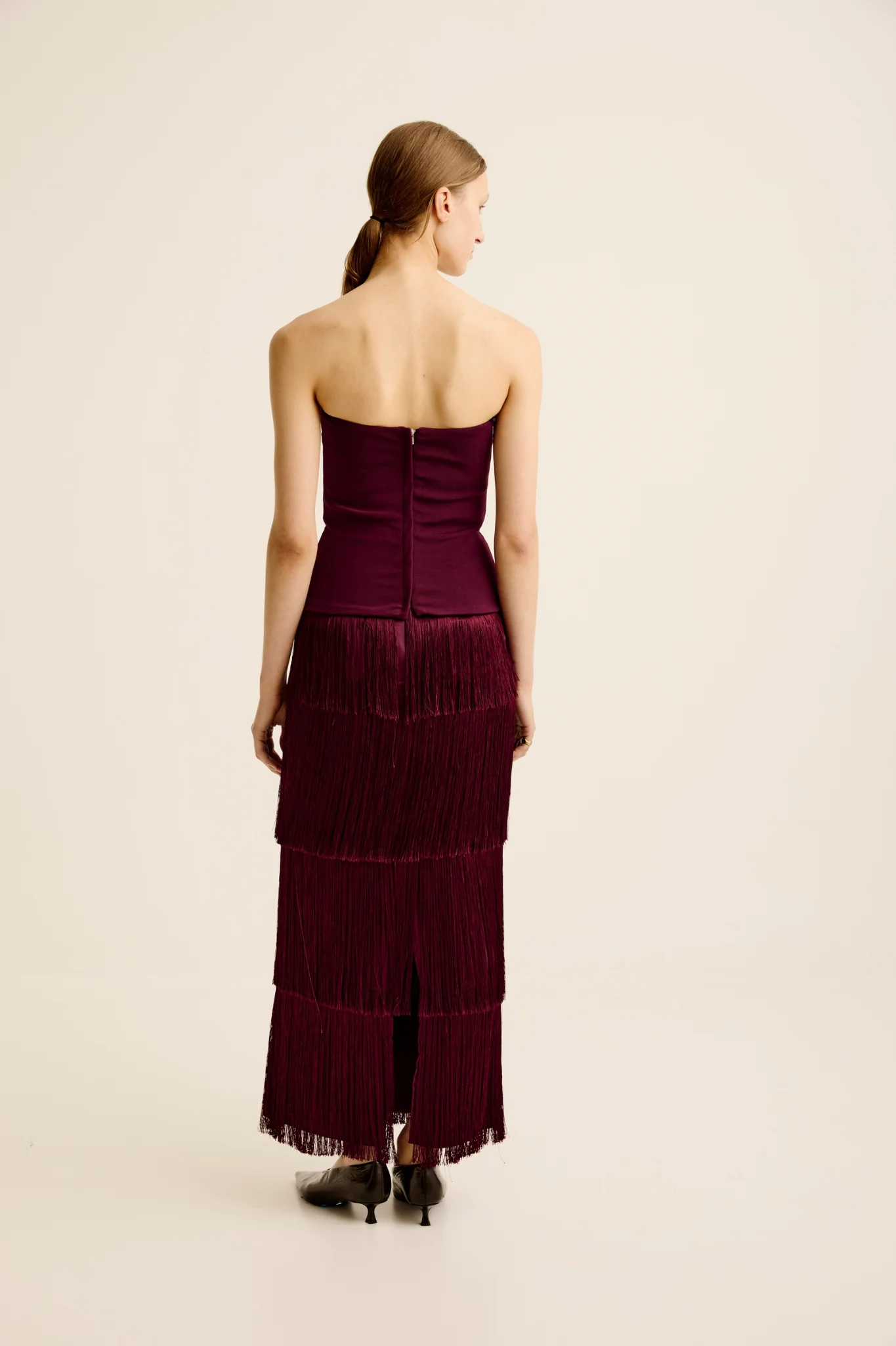 Illi Strapless Top - Shiraz - Image 4
