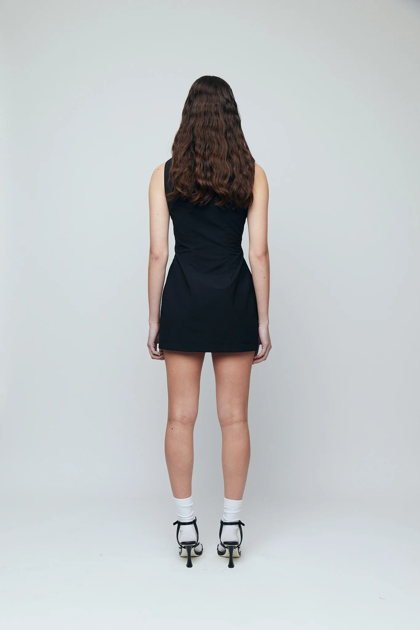 Lucie Zipper Mini Dress - Black - Image 4