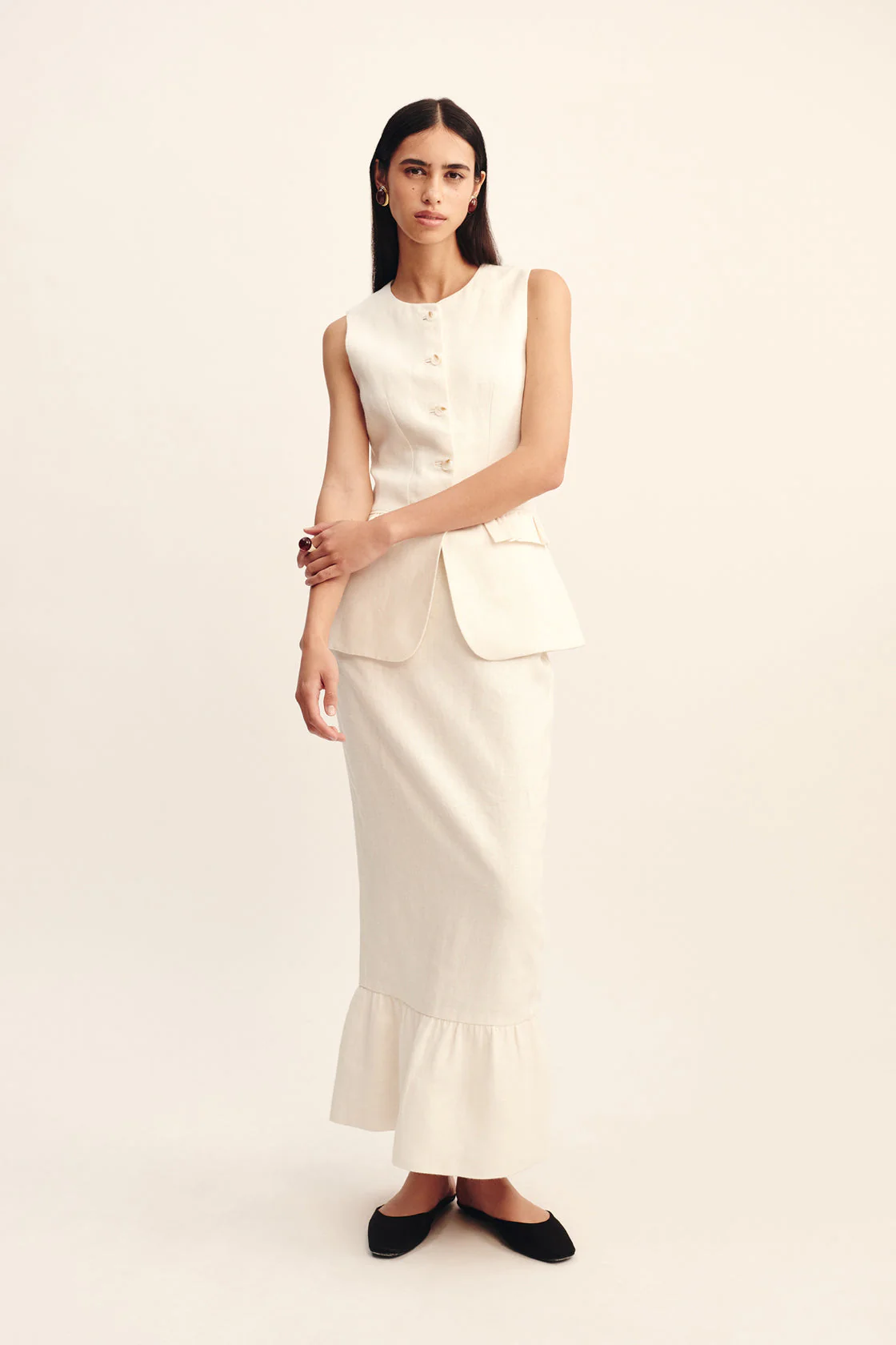 Matilda Gilet - Cream - Image 3