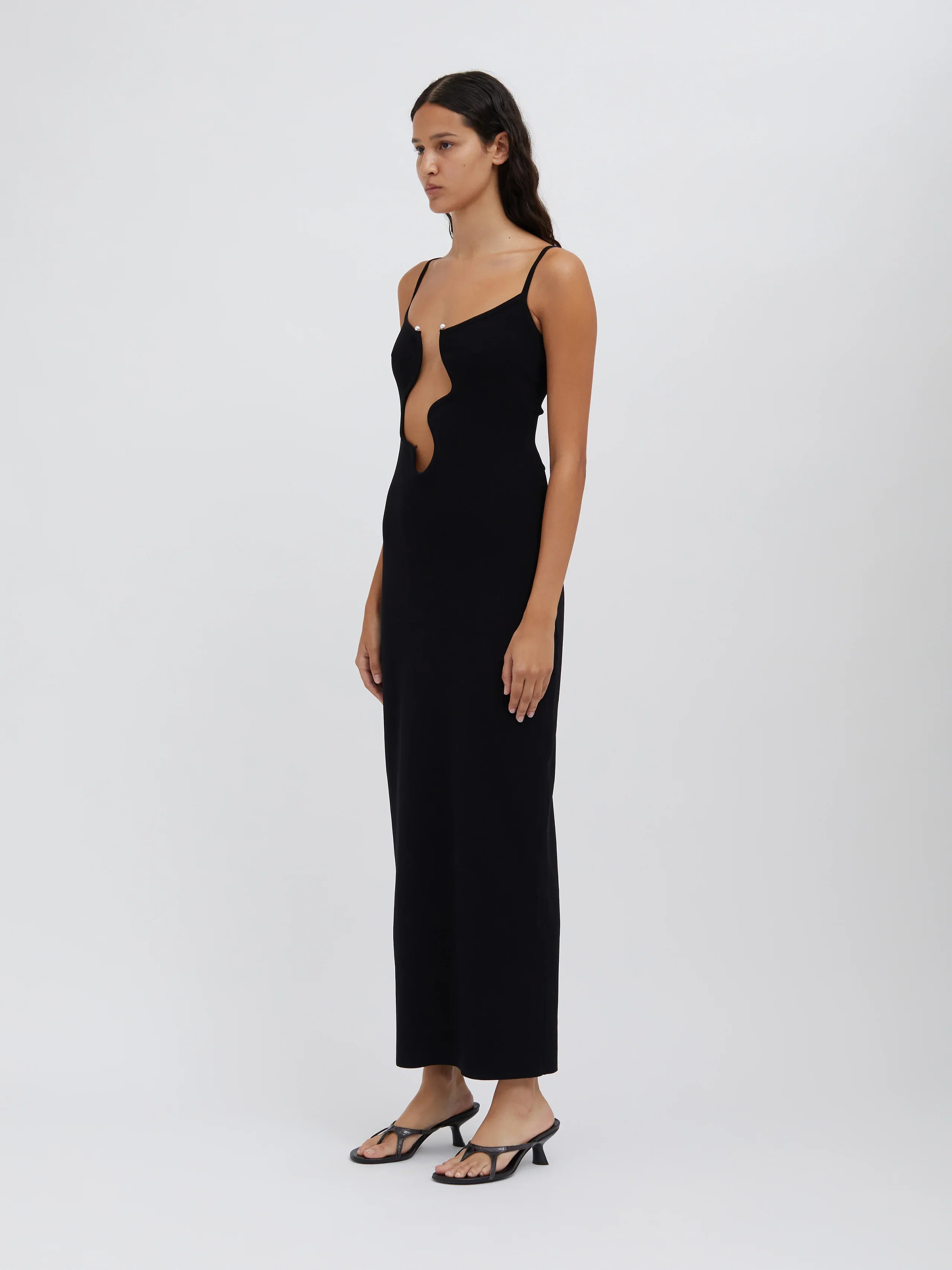 Salacia Wire Column Dress - Black - Image 4