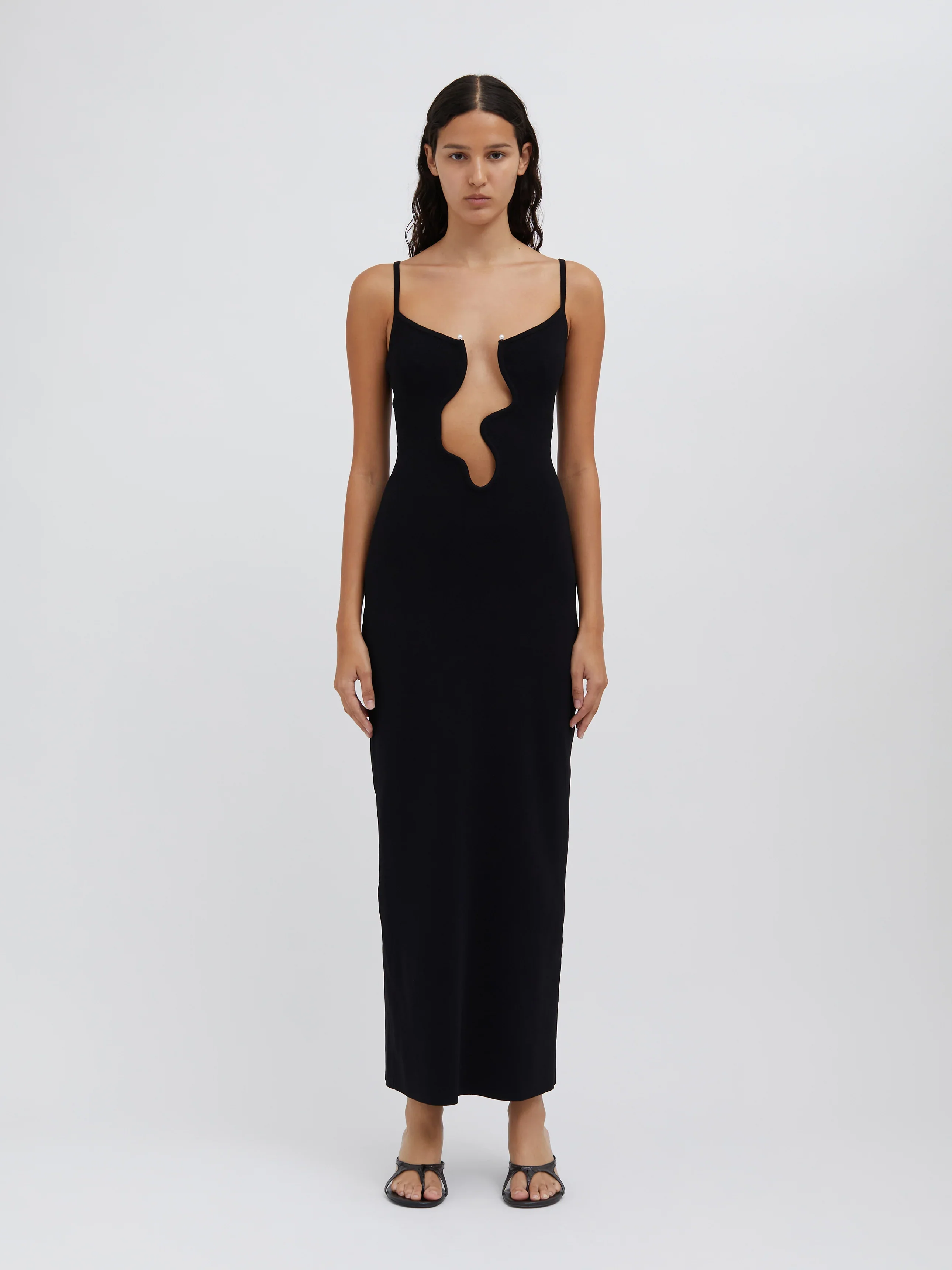 Salacia Wire Column Dress - Black - Image 6