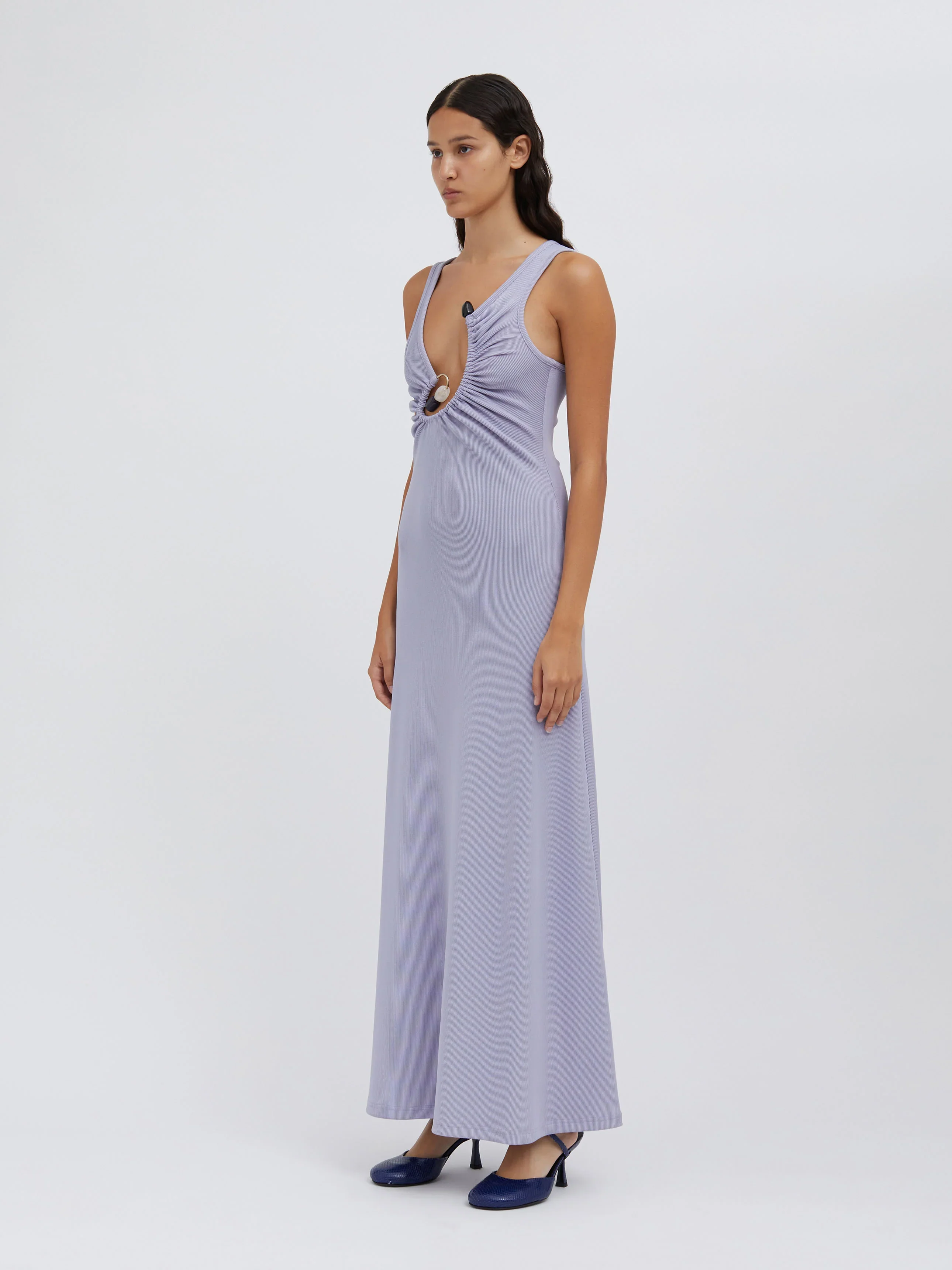 Spiral Crystal Tank Dress - Lavender - Image 4