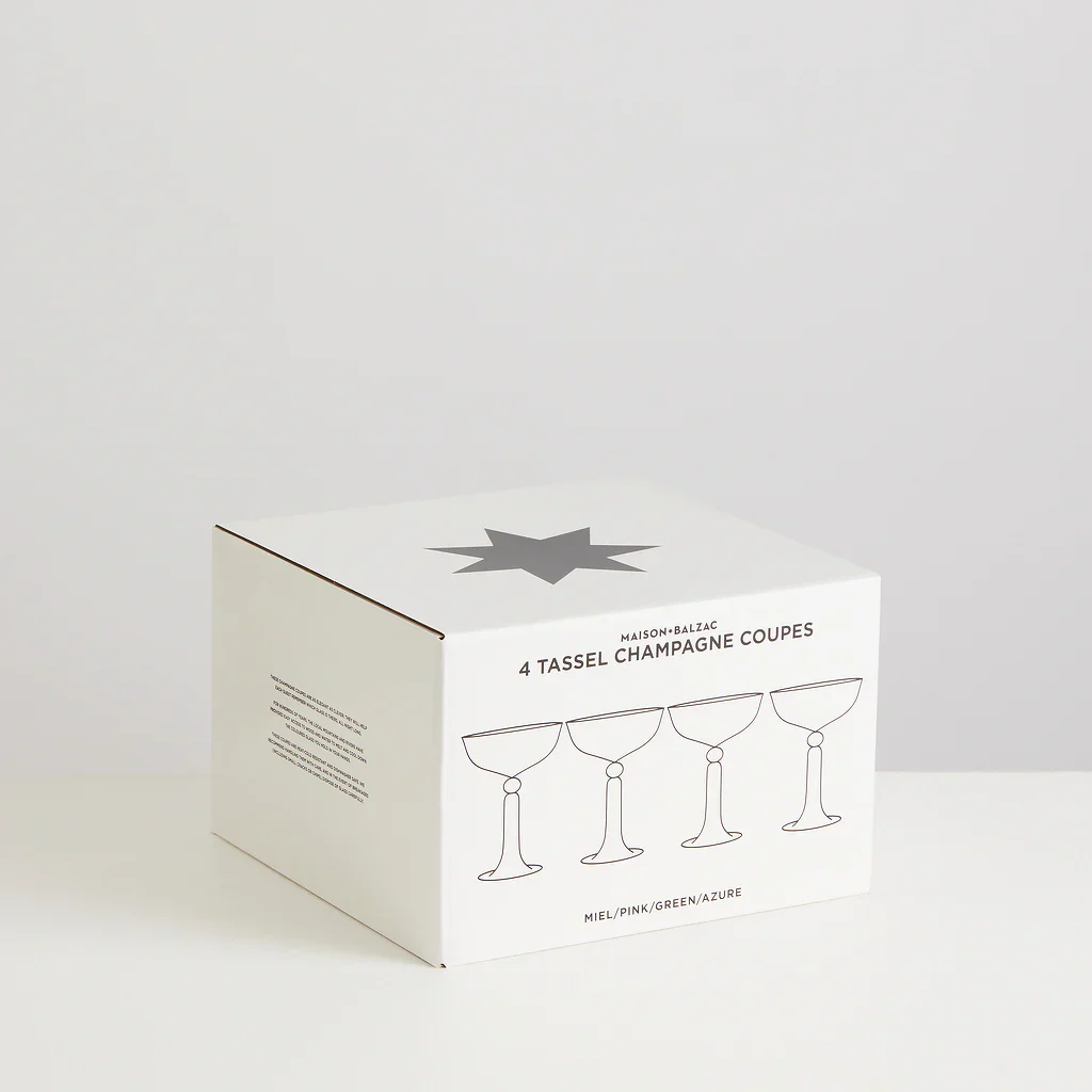 Tassel Champagne Coupes - Set of 4 - Image 6