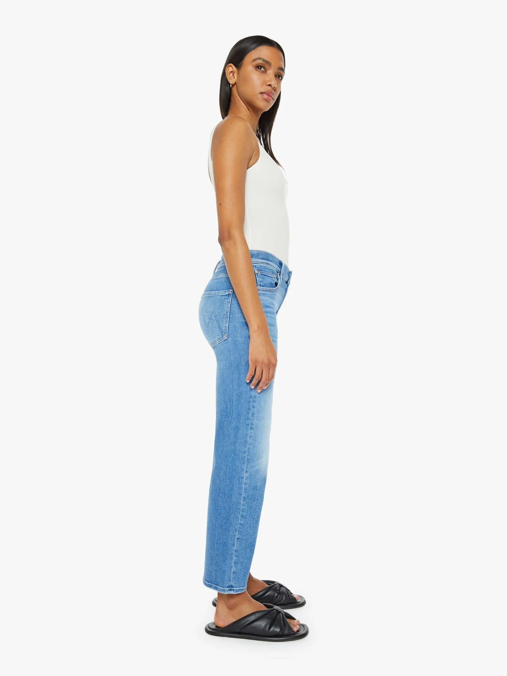 Mid Rise Rambler Zip Ankle Jeans - Out Of The Blue - Image 3